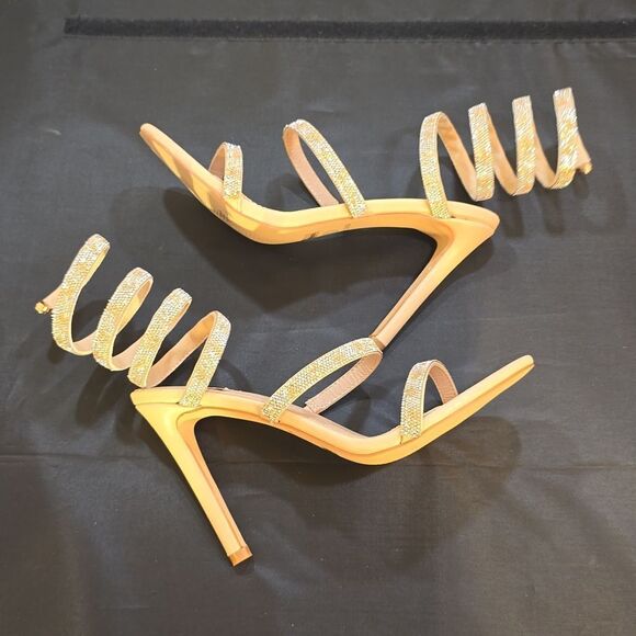 BRAND NEW GLAZE WOMEN’S RHINESTONE EMBELLISHMENTS SANDAL - Picture 6 of 15